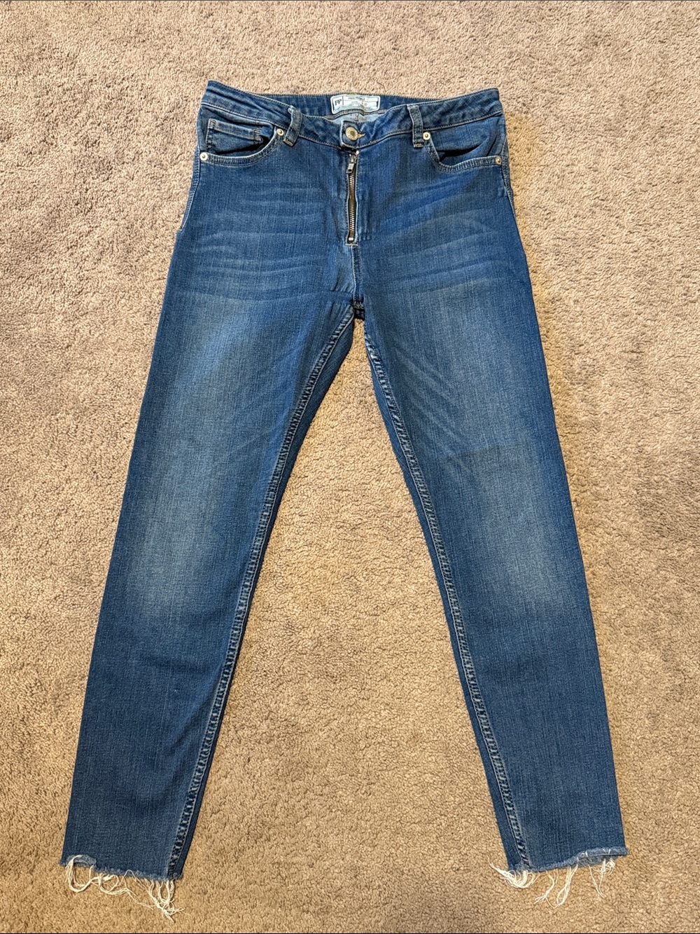 Free People Women’s Skinny Jeans in Medium Blue Wash